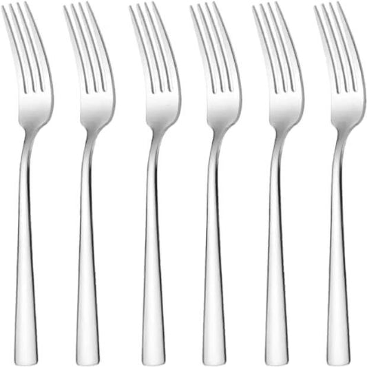 Forks Set 6 Stainless Steel Heavy-Duty Silverware