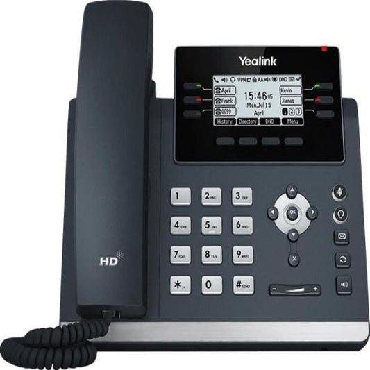 Yealink SIP-T42U Advanced IP Phone, 2.7-Inch Backlit Graphical LCD Display (192 x 64 Pixels)