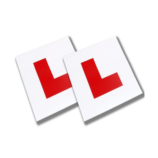 Fully Magnetic Car L-Plates, Twin Pack for Learning Drivers