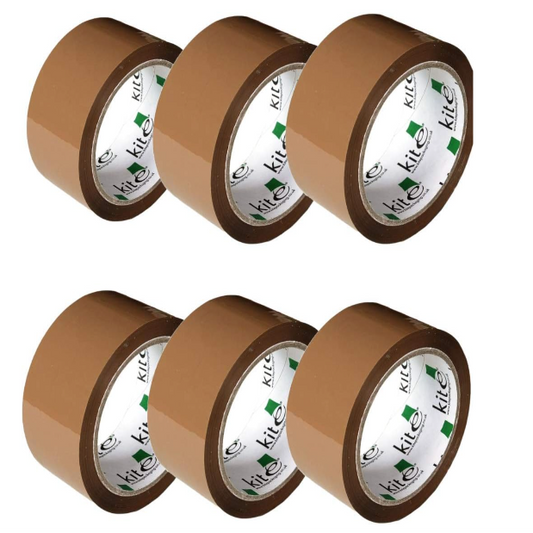 6 Rolls Per Pack 48MM x 66M Brown Packaging Tape