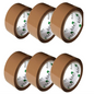 6 Rolls Per Pack 48MM x 66M Brown Packaging Tape